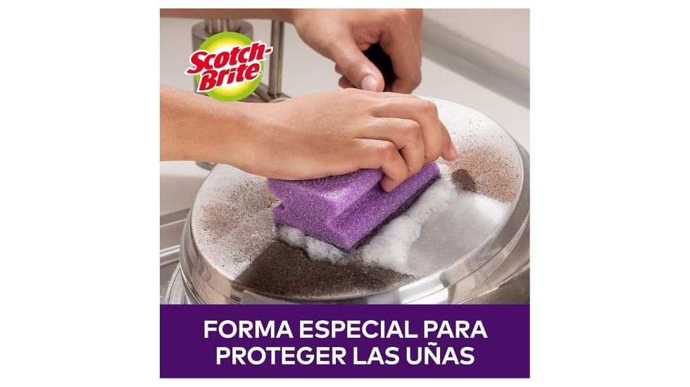 Destaca el diseño ergonómico de estos estropajos.