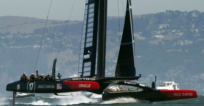 El Oracle, en la última regata.