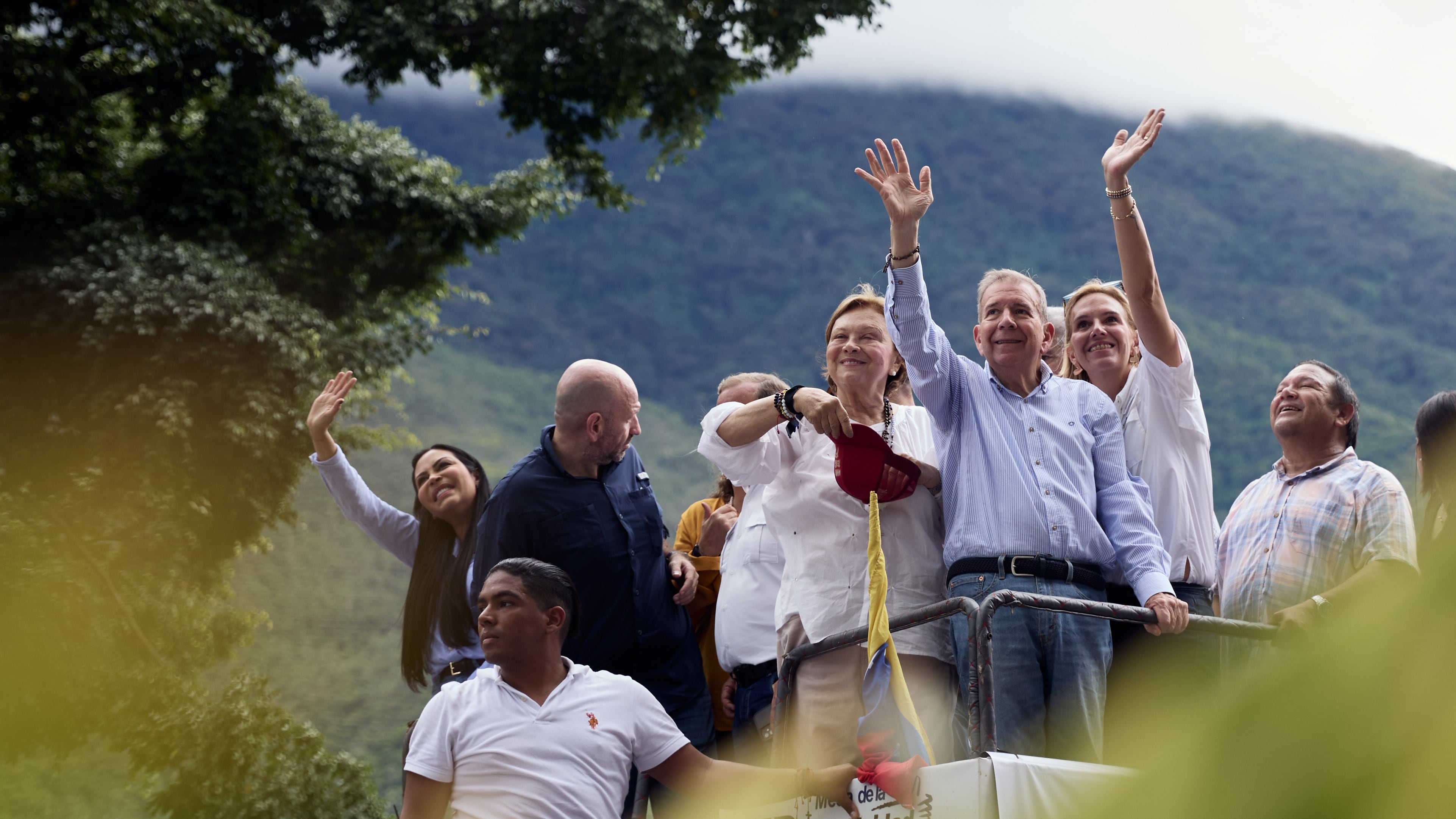 Edmundo González en una protesta en Caracas contra los resultados oficiales de las elecciones, el 30 de julio de 2024.