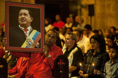 Una misa por la salud de Ch&aacute;vez en La Habana, este s&aacute;bado.