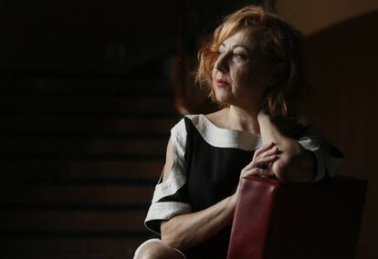 La actriz Carmen Machi, el pasado lunes, en el teatro Pavón de Madrid.