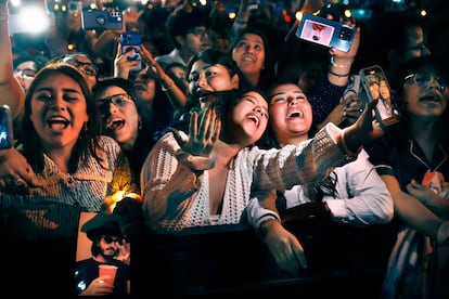 Seguidoras de Morat durante el concierto en México.