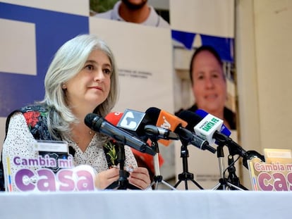 La ministra Catalina Velasco, durante un acto público, el pasado 16 de mayo.