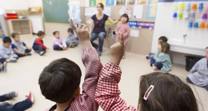 Una escuela infantil catalana. 