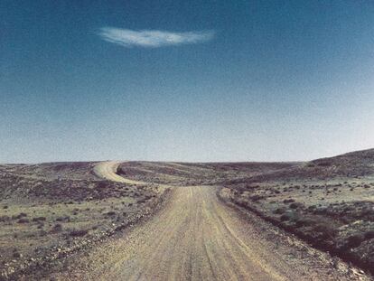 Una camino en 
el desierto del sur 
de Nuevo México.

