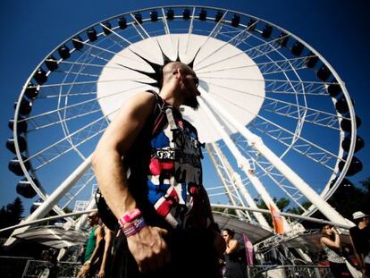 Uno de los asistentes al festival húngaro Sziget.