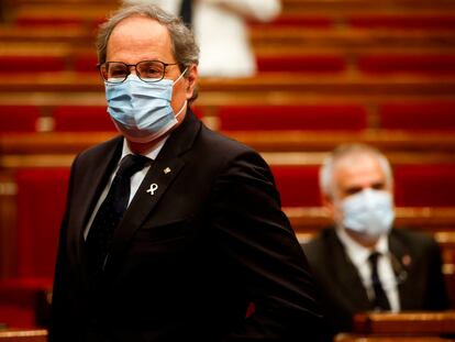 Quim Torra. presidente de la Generalitat de Cataluña.