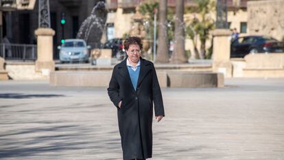 Antonia Gutiérrez, en un parque de Alcalá la Real (Jaén).