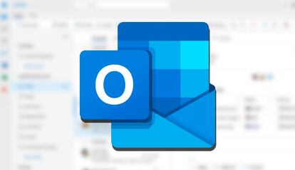 Logo de Outlook con fondo