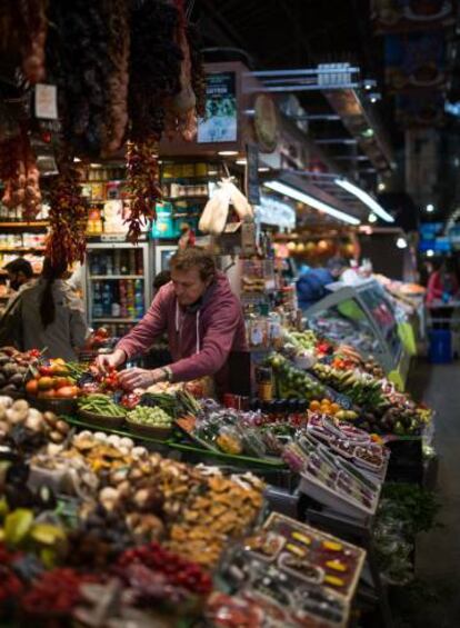 Paradeta actual a la Boqueria.