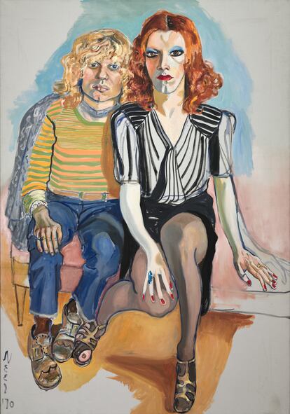 Alice Neel-Jackie Curtis and Ritta Redd, 1970