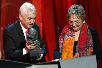 Pasqual Maragall y su esposa, Diana Garrigosa.