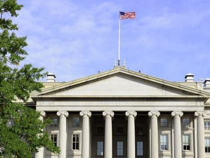 El Departamento del Tesoro en Washington.