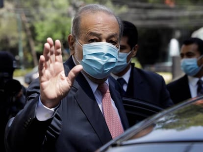 Carlos Slim, el pasado 23 de febrero.