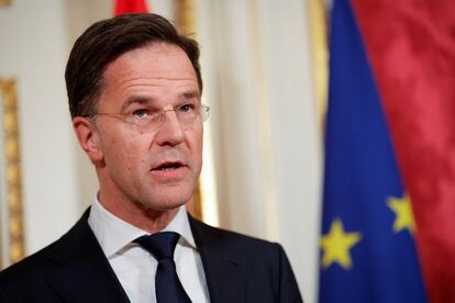 El primer ministro holandés, Mark Rutte, este miércoles en Ámsterdam.