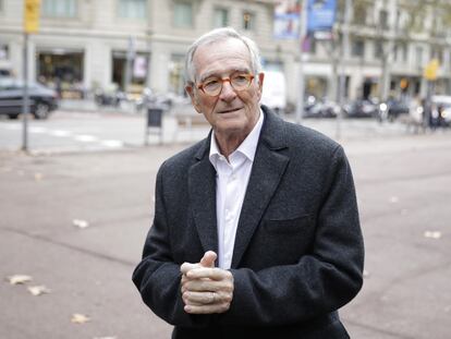 Xavier Trias, el pasado martes, en la rueda de prensa en la que ha anunciado que será el candidato de Junts a la alcaldía de Barcelona.