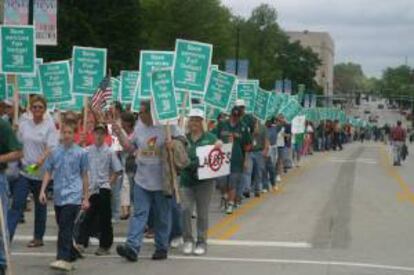 La última huelga de maestros en Chicago ocurrió en 1987 y duró 19 días, y antes de eso las huelgas de docentes eran relativamente comunes en la ciudad, con ocho huelgas entre 1969 y 1987 y las disputas cada dos años sobre sueldos y condiciones de trabajo. EFE/Archivo