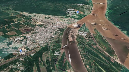 Triple frontera entre Colombia, Brasil y Perú, en la región amazónica.