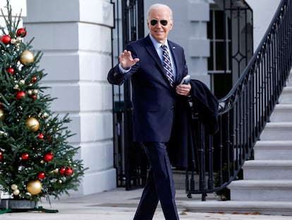 Joe Biden, presidente de EE UU, en la Casa Blanca, este martes.