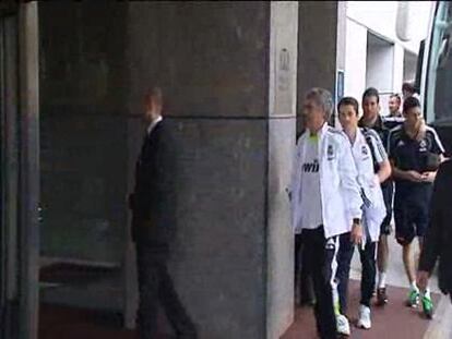El Madrid de Mou llega al hotel de concentración