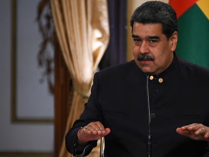 El presidente venezolano, Nicolás Maduro, la semana pasada en el Palacio de Miraflores.