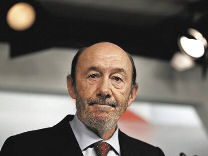 Alfredo Pérez Rubalcaba, ex secretario general del PSOE.