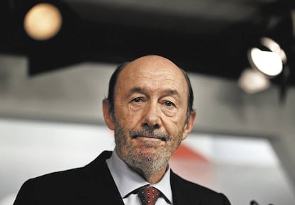 Alfredo Pérez Rubalcaba, ex secretario general del PSOE.