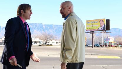 Saul y Walter White en un episodio de Breaking Bad