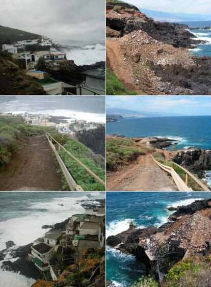Derribo de 418 viviendas que ocupaban la zona pública de costa en El Sauzal (Tenerife).