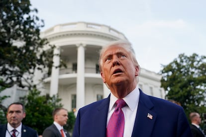 Donald Trump, este jueves en la Casa Blanca.
