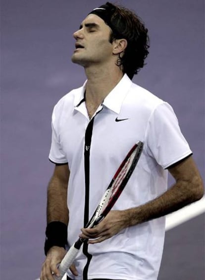 Roger Federer se lamenta
