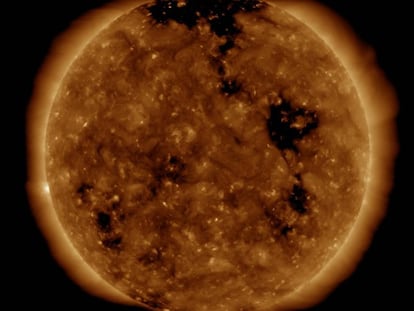 Aspecto del Sol el 27 de septiembre de 2019, dos días antes del apagón.