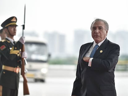 Michel Temer representando o Brasil no G-20.