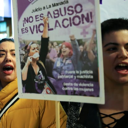 DVD 926 (05/12/2018) Manifestaci—n frente al Ministerio de Justicia de Madrid por la sentencia de la Manada.