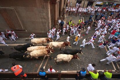 Day 6 of the Running of the Bulls in Pamplona.