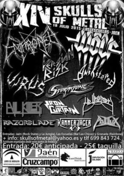 Cartel de XIV Skulls of Metal