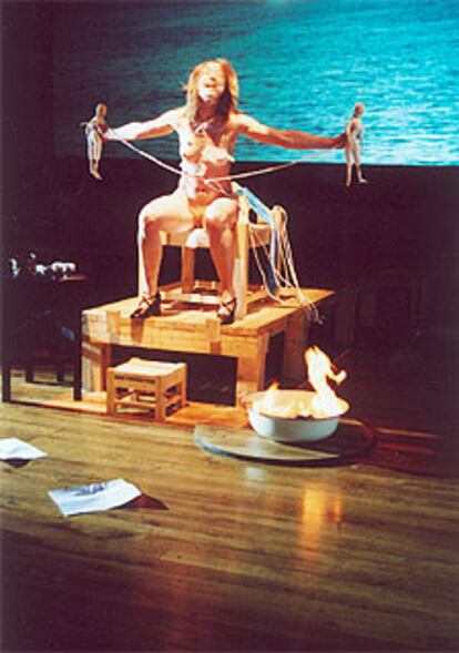 Valérie Dréville, en una escena de &#39;Medeamaterial&#39;.