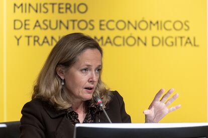 La vicepresidenta primera, Nadia Calviño.