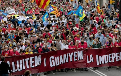 La manifestació de la Diada. 