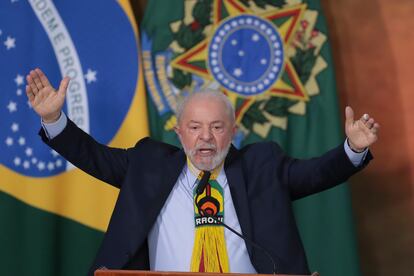 Lula da Silva durante el discurso en el que anunció las medidas para frenar la deforestación