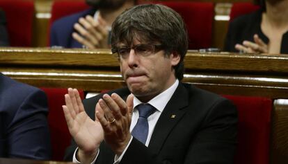 El presidente de la Generalitat, Carles Puigdemont.