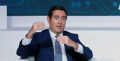 El presidente de CEOE, Antonio Garamendi.