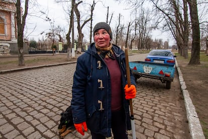 Liubov Dernova, el martes en Oríjiv.