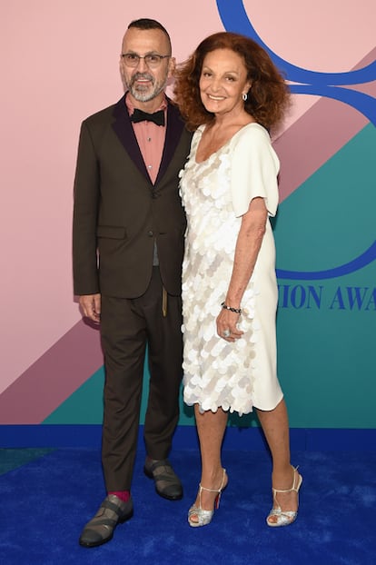 Steven Kolb y Diane von Furstenberg.