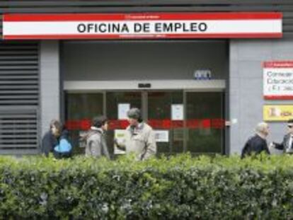Oficina p&uacute;blica de empleo de Madrid.