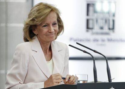 La vicepresidenta económica y ministra de Economía y Hacienda, Elena Salgado