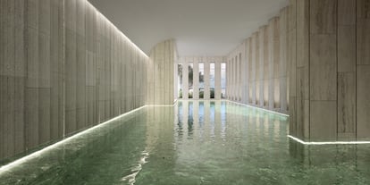 Piscina interior.