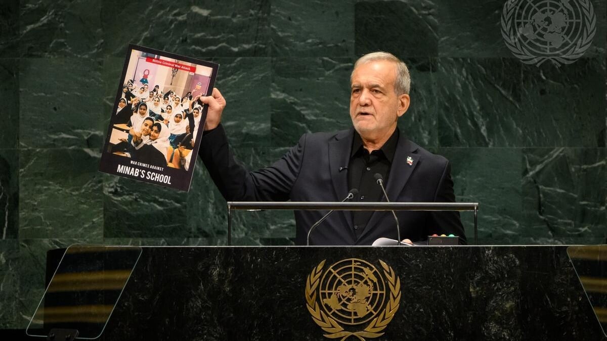 El presidente de Irán acusa en la ONU a EE UU e Israel de violar el derecho internacional en sus ataques El presidente de Irán acusa en la ONU a EE UU e Israel de violar el derecho internacional en sus ataques