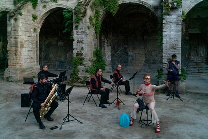 Representación de 'Juana ficción', en el pasado festival de Avignon.