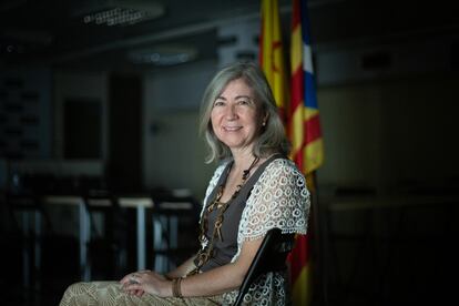 Dolors Feliu, presidenta de la Assemblea Nacional Catalana, el pasado 15 de junio.
